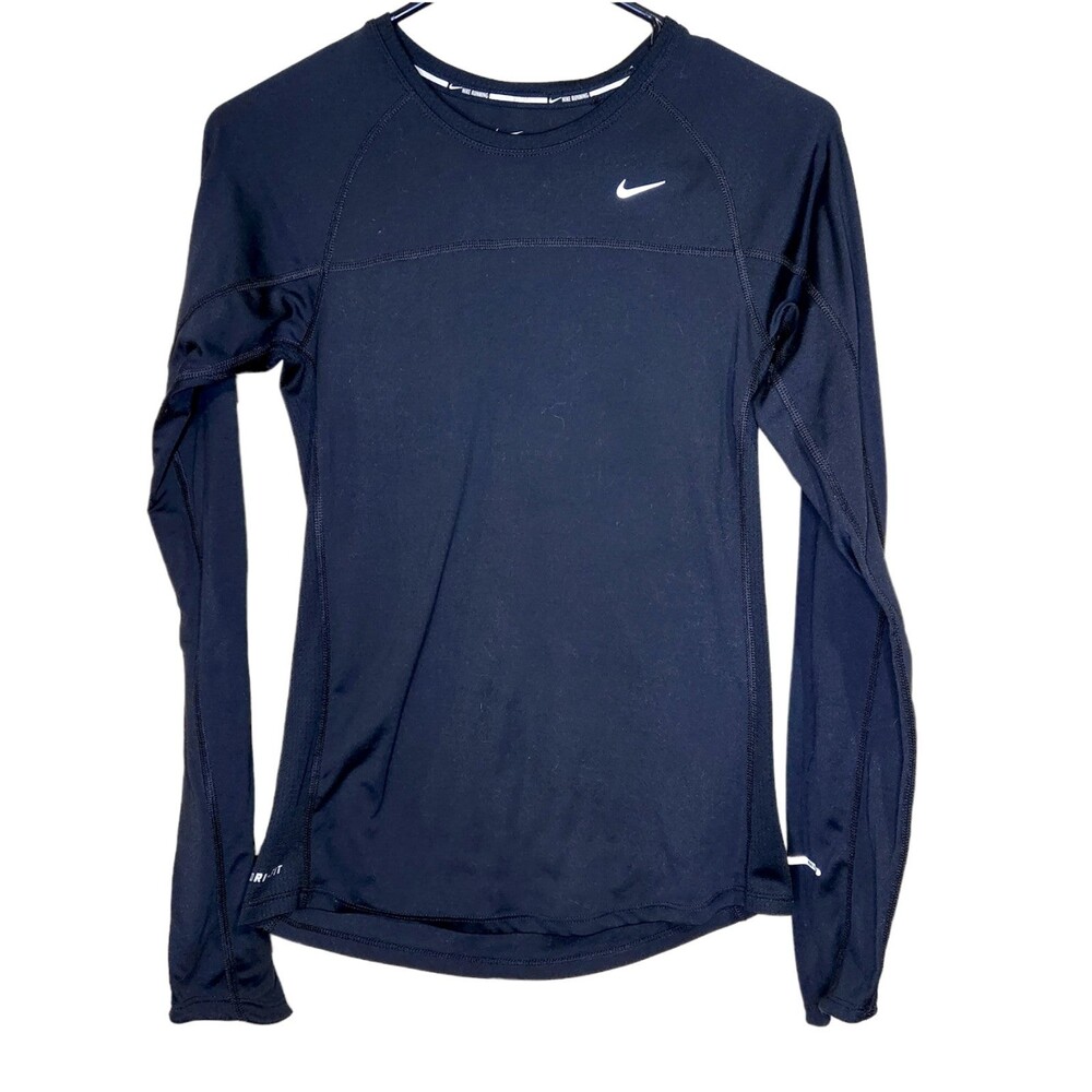 Nike Miller Running Dri-Fit Women's Small Long Sleeve Black